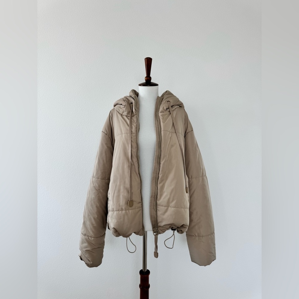 Vici Dolls Beige Puffer Jacket